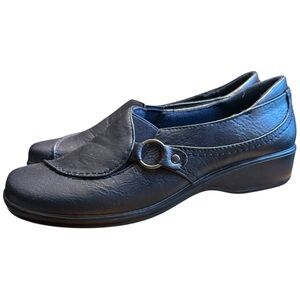 Easy Street Comfort Wave Black Slip-On Shoe Size 7
